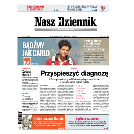 Nasz Dziennik z dnia 10.10.2020 wydanie PDF