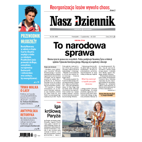 Nasz Dziennik z dnia 12.10.2020 wydanie PDF