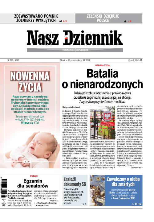 Nasz Dziennik z dnia 13.10.2020 wydanie PDF