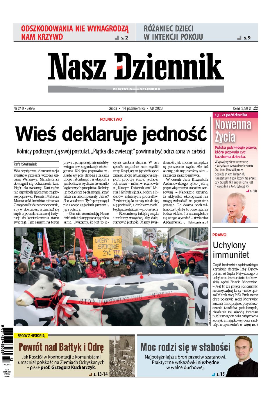 Nasz Dziennik z dnia 14.10.2020 wydanie PDF