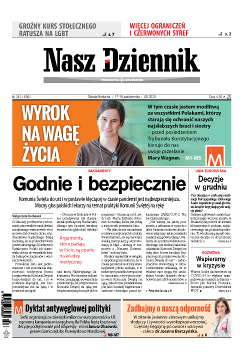 Nasz Dziennik z dnia 17.10.2020 wydanie PDF