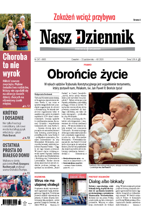 Nasz Dziennik z dnia 22.10.2020 wydanie PDF