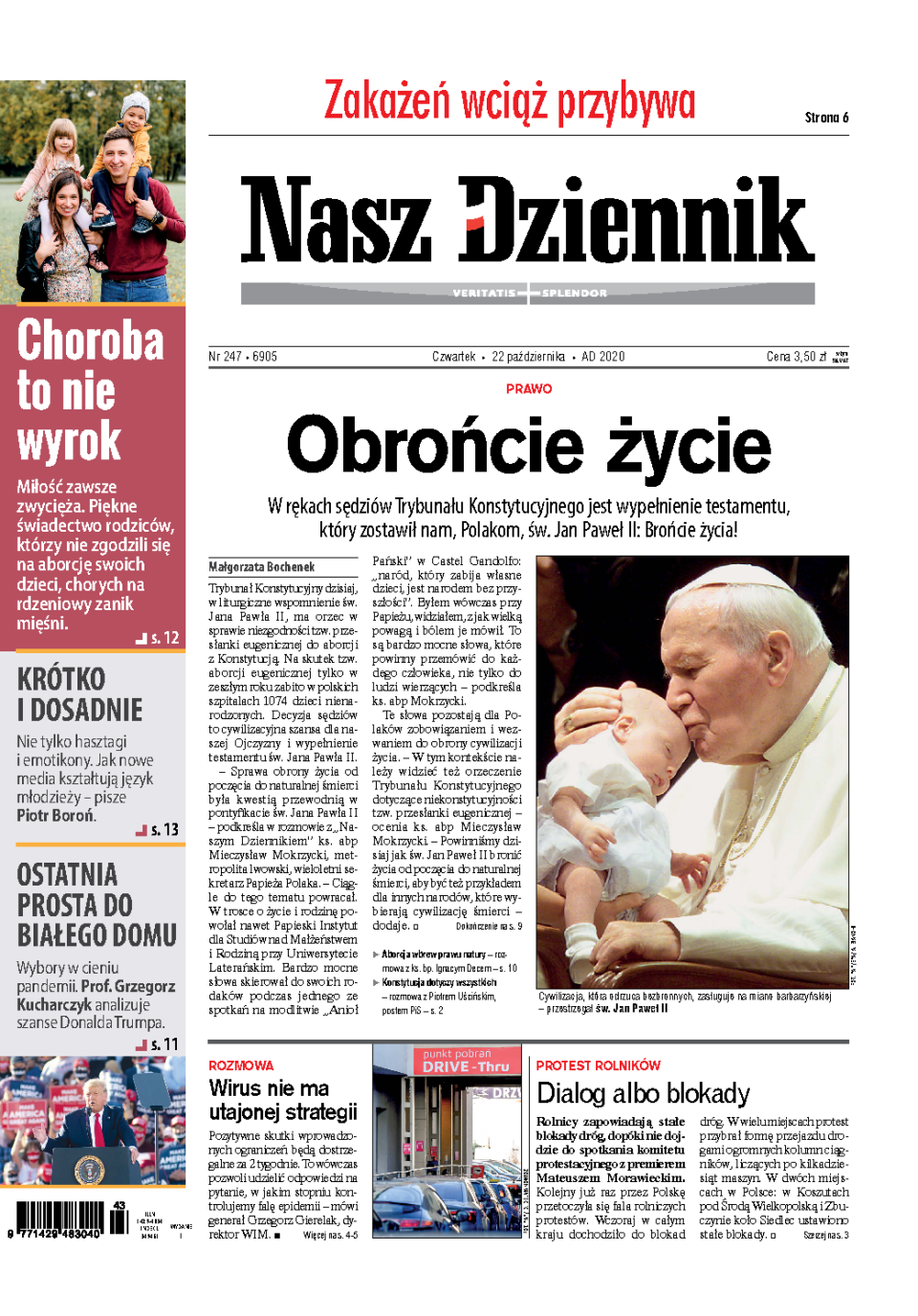 Nasz Dziennik z dnia 22.10.2020 wydanie PDF