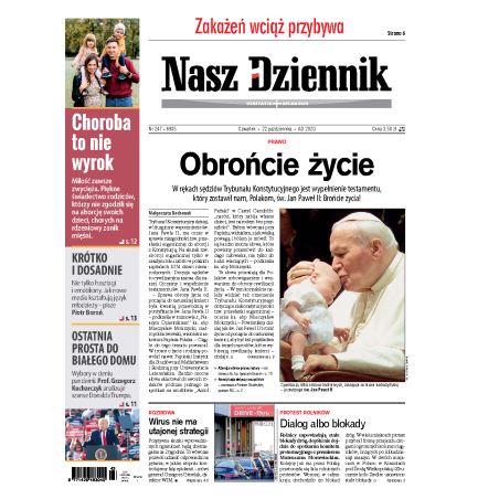 Nasz Dziennik z dnia 22.10.2020 wydanie PDF