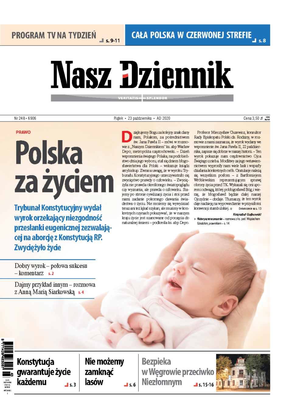 Nasz Dziennik z dnia 23.10.2020 wydanie PDF