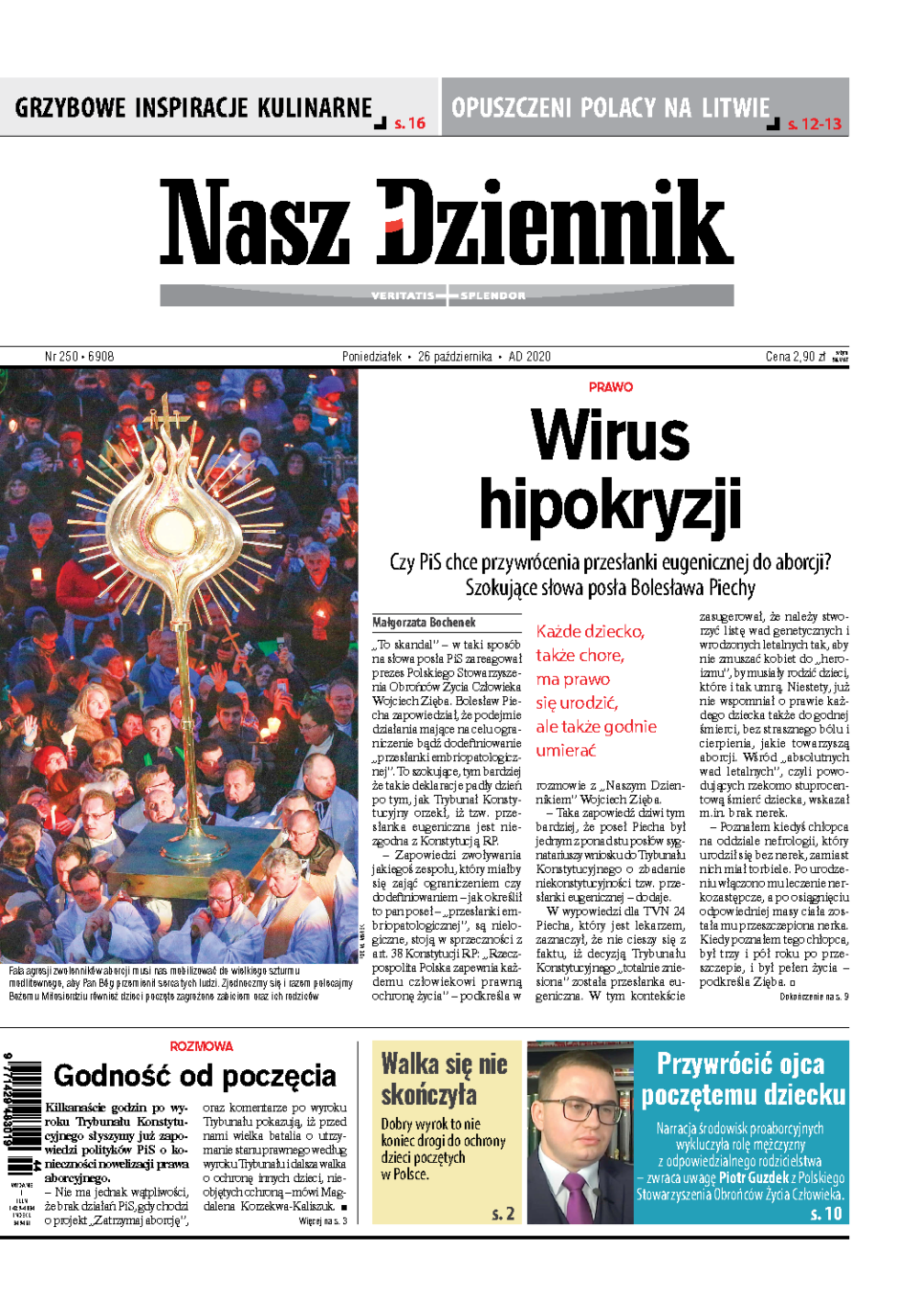 Nasz Dziennik z dnia 26.10.2020 wydanie PDF