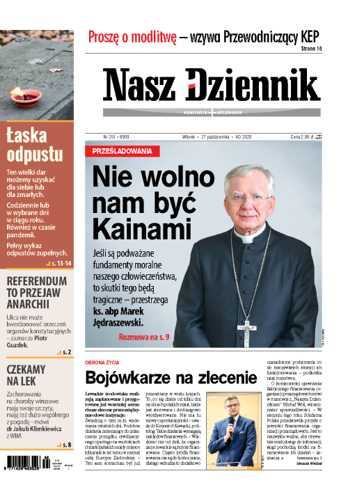 Nasz Dziennik z dnia 27.10.2020 wydanie PDF