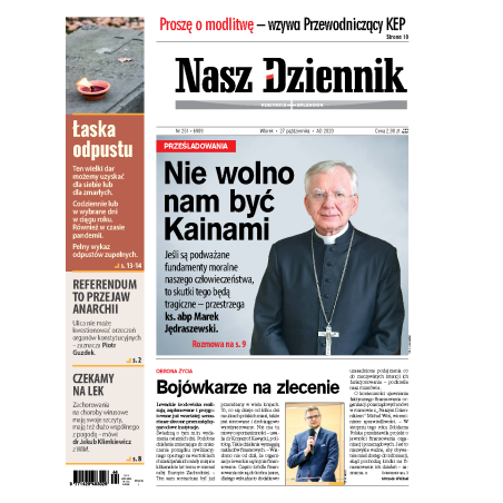 Nasz Dziennik z dnia 27.10.2020 wydanie PDF