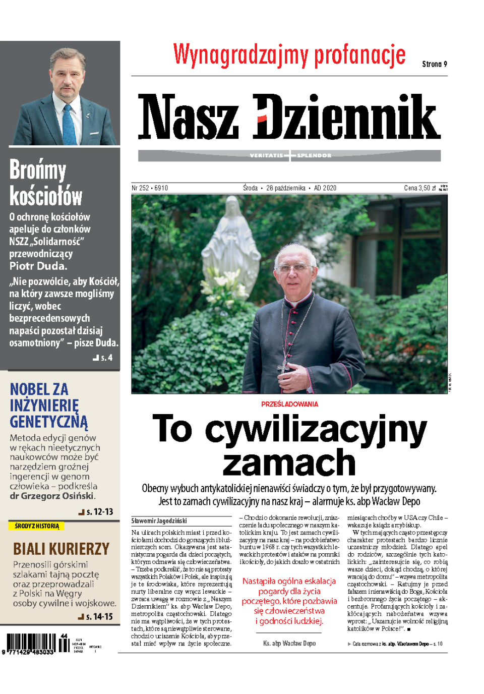 Nasz Dziennik z dnia 28.10.2020 wydanie PDF