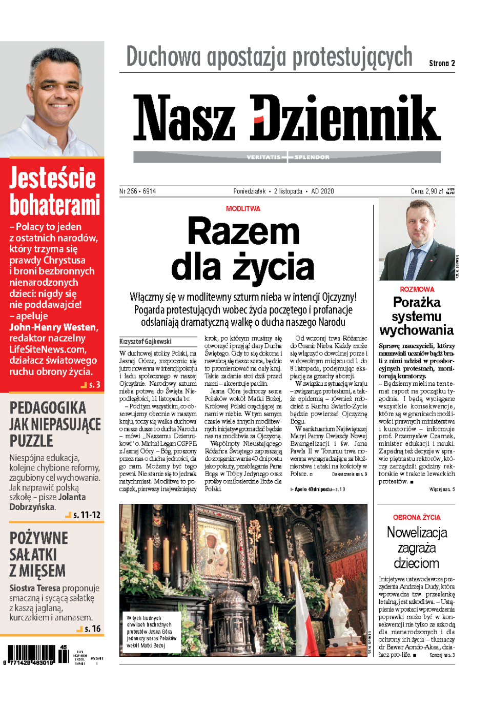 Nasz Dziennik z dnia 02.11.2020 wydanie PDF