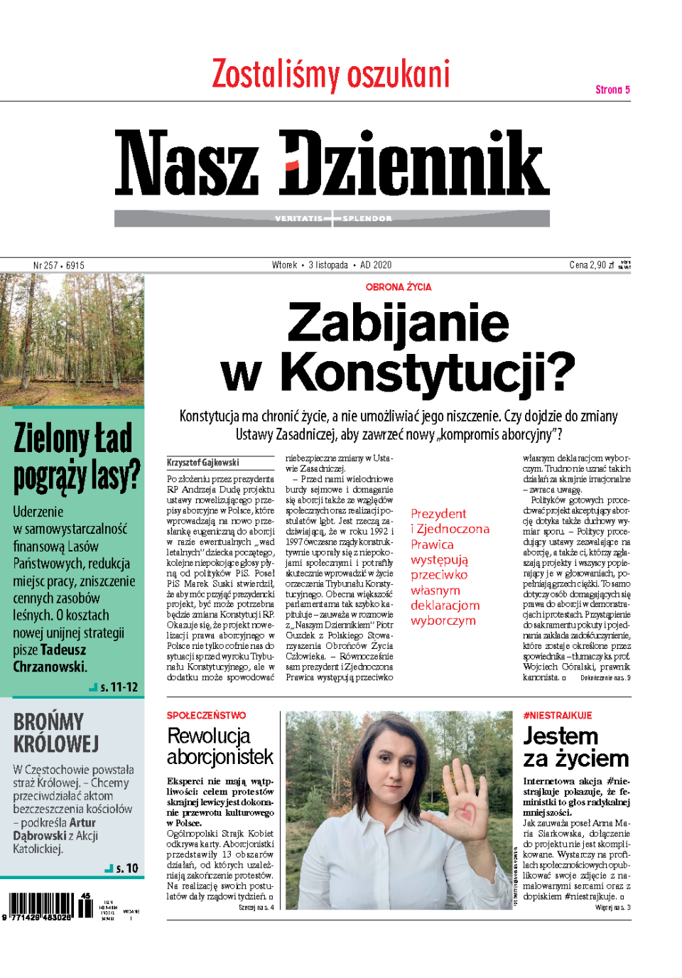 Nasz Dziennik z dnia 03.11.2020 wydanie PDF