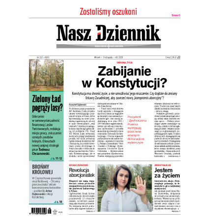 Nasz Dziennik z dnia 03.11.2020 wydanie PDF