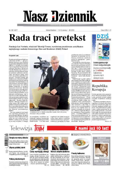 Nasz Dziennik z dnia 15.06.2013 wydanie PDF