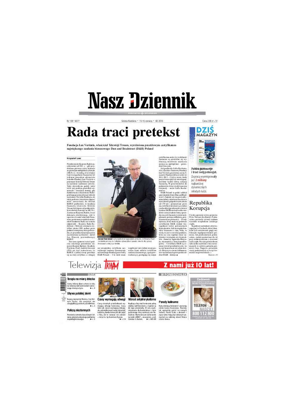 Nasz Dziennik z dnia 15.06.2013 wydanie PDF