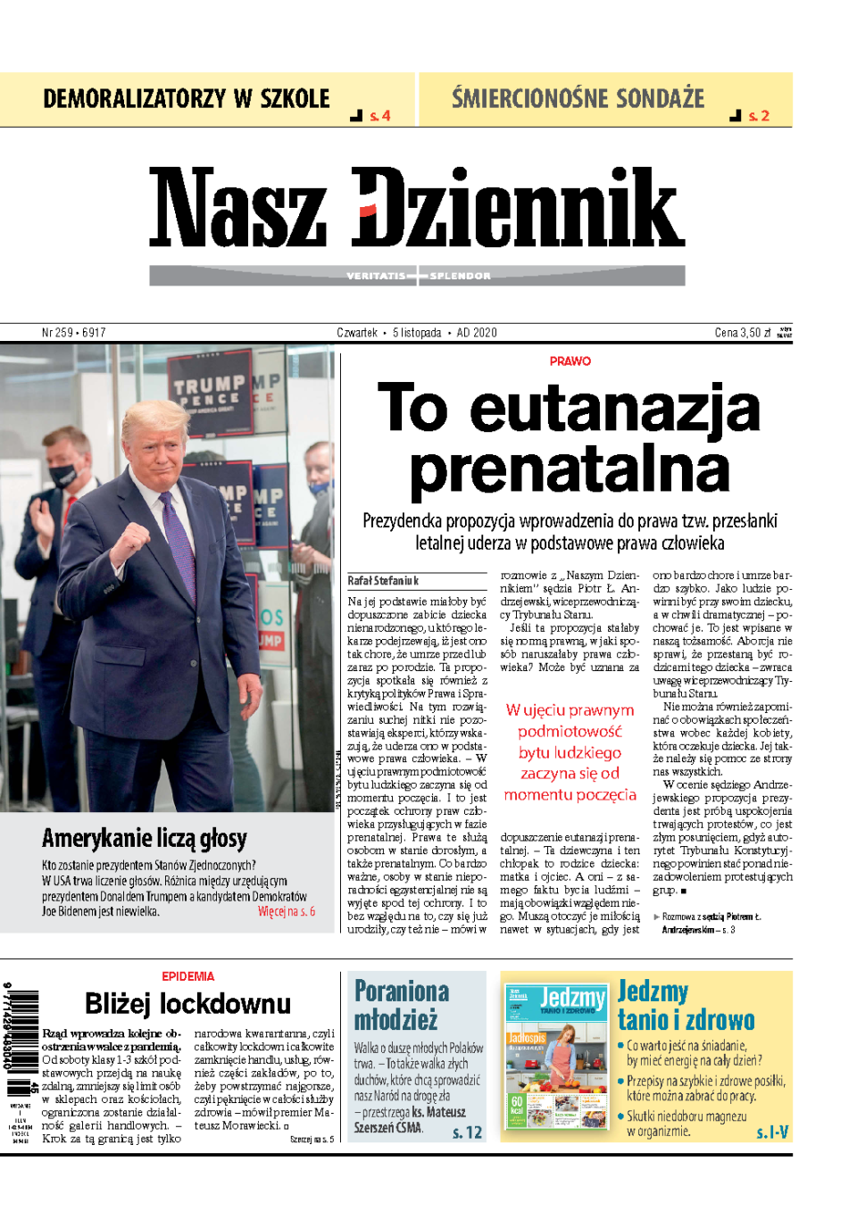 Nasz Dziennik z dnia 05.11.2020 wydanie PDF