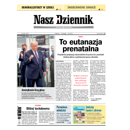 Nasz Dziennik z dnia 05.11.2020 wydanie PDF