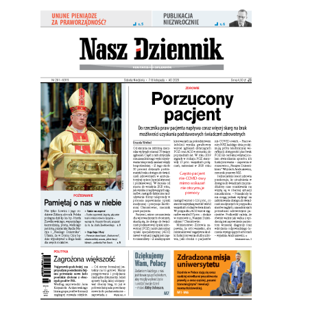 Nasz Dziennik z dnia 07.11.2020 wydanie PDF