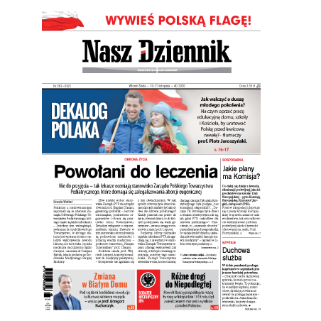 Nasz Dziennik z dnia 10.11.2020 wydanie PDF
