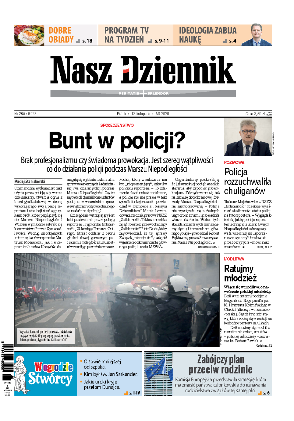 Nasz Dziennik z dnia 13.11.2020 wydanie PDF