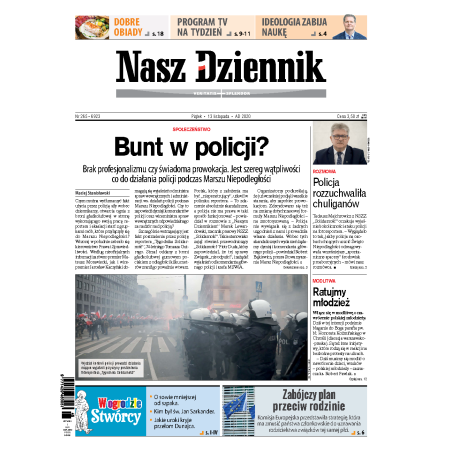 Nasz Dziennik z dnia 13.11.2020 wydanie PDF
