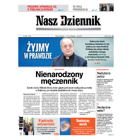 Nasz Dziennik z dnia 14.11.2020 wydanie PDF