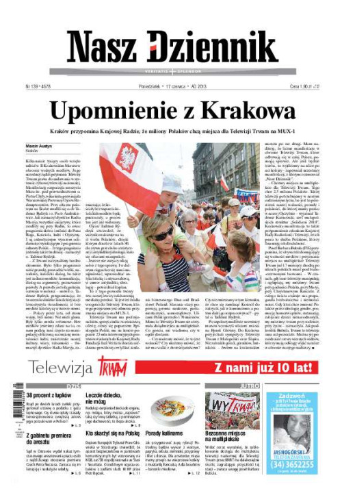 Nasz Dziennik z dnia 17.06.2013 wydanie PDF