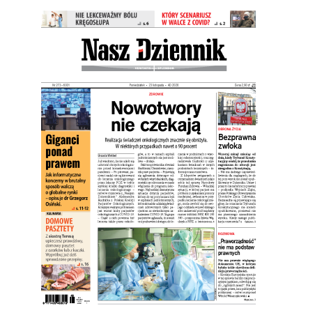 Nasz Dziennik z dnia 23.11.2020 wydanie PDF