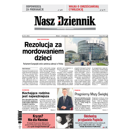 Nasz Dziennik z dnia 24.11.2020 wydanie PDF