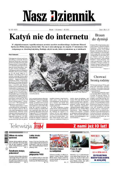 Nasz Dziennik z dnia 18.06.2013 wydanie PDF