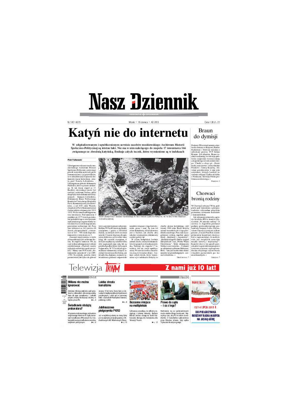 Nasz Dziennik z dnia 18.06.2013 wydanie PDF