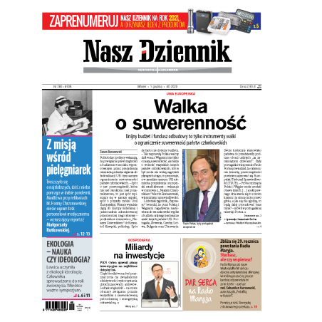 Nasz Dziennik z dnia 01.12.2020 wydanie PDF