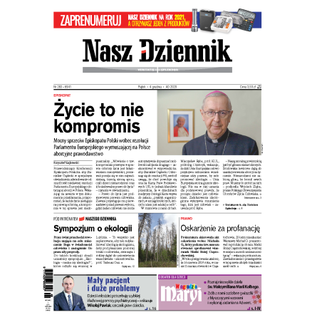 Nasz Dziennik z dnia 04.12.2020 wydanie PDF