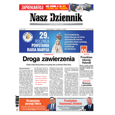 Nasz Dziennik z dnia 05.12.2020 wydanie PDF
