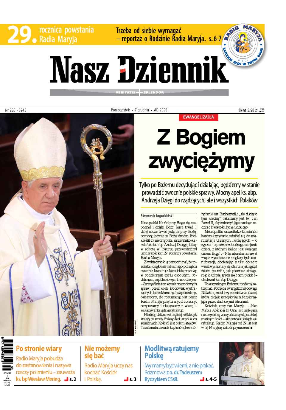 Nasz Dziennik z dnia 07.12.2020 wydanie PDF