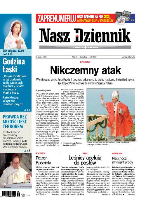 Nasz Dziennik z dnia 08.12.2020 wydanie PDF