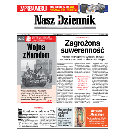 Nasz Dziennik z dnia 12.12.2020 wydanie PDF