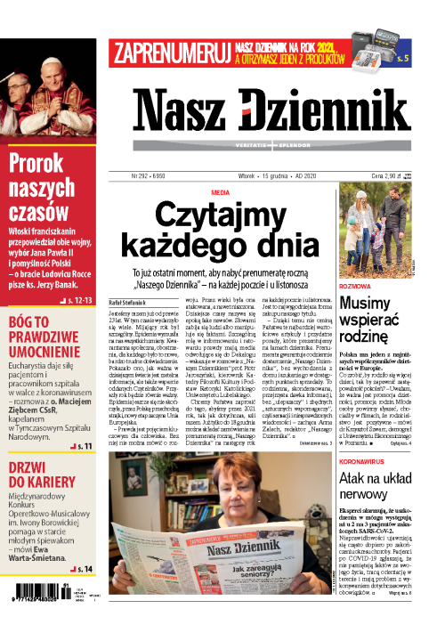 Nasz Dziennik z dnia 15.12.2020 wydanie PDF