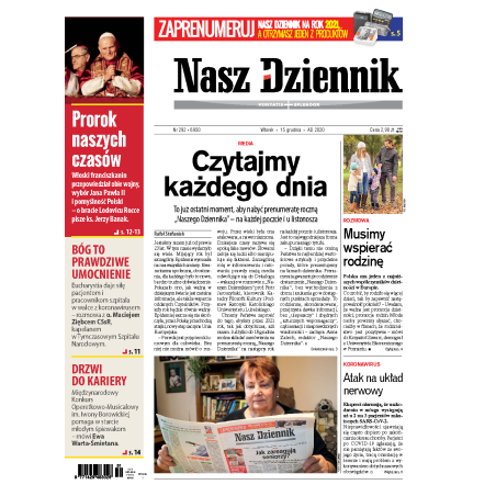 Nasz Dziennik z dnia 15.12.2020 wydanie PDF