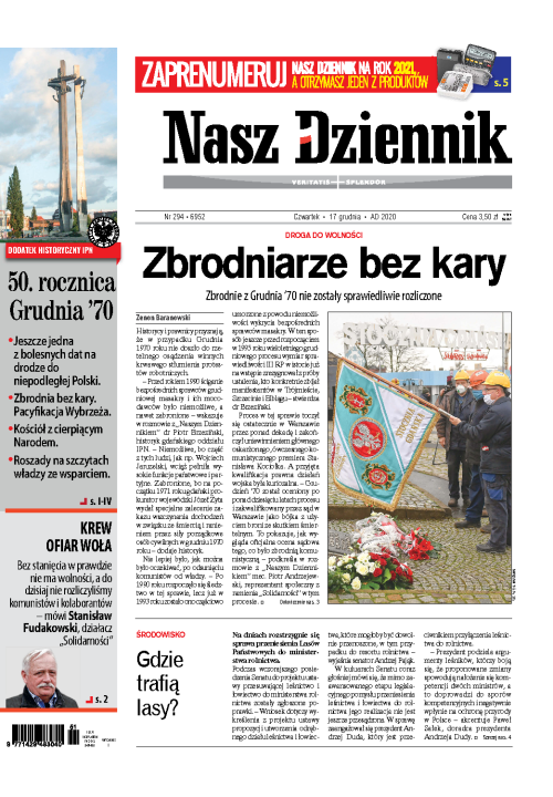 Nasz Dziennik z dnia 17.12.2020 wydanie PDF