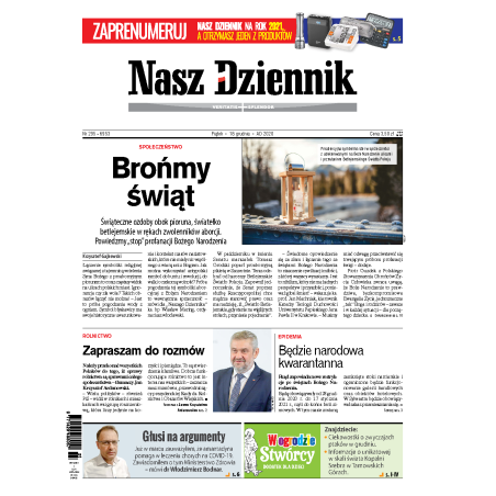 Nasz Dziennik z dnia 18.12.2020 wydanie PDF