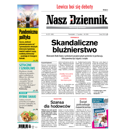 Nasz Dziennik z dnia 21.12.2020 wydanie PDF