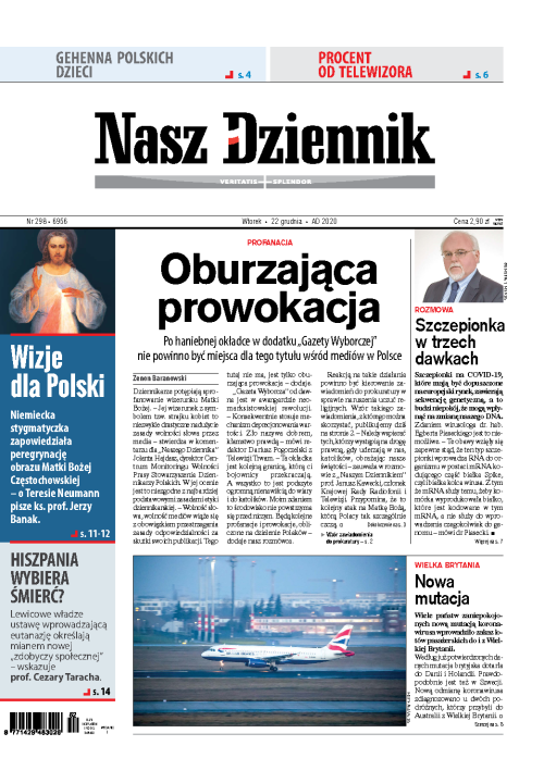 Nasz Dziennik z dnia 22.12.2020 wydanie PDF