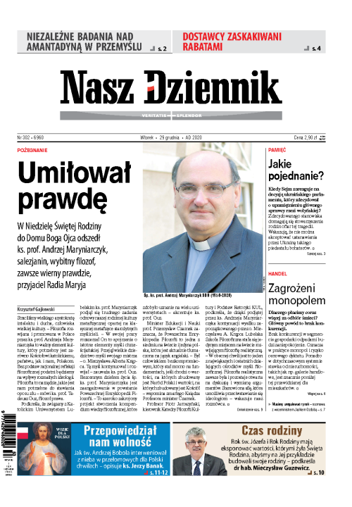 Nasz Dziennik z dnia 29.12.2020 wydanie PDF