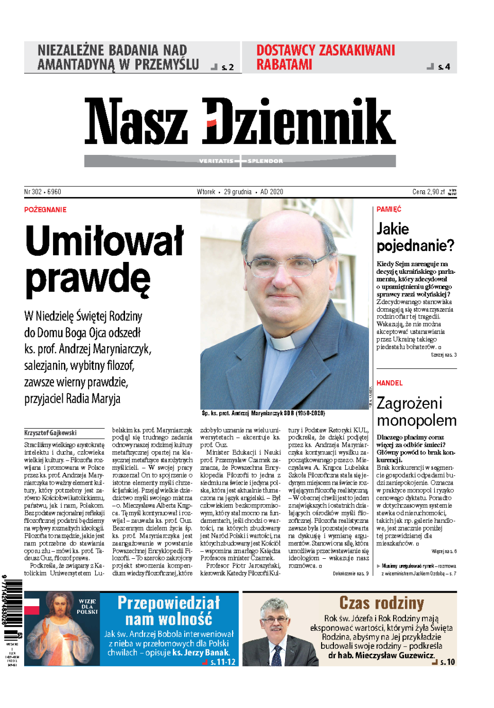Nasz Dziennik z dnia 29.12.2020 wydanie PDF