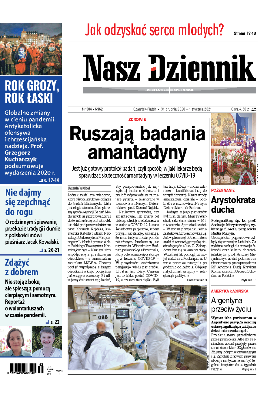 Nasz Dziennik z dnia 31.12.2020 wydanie PDF