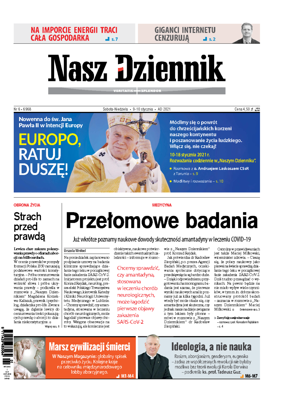 Nasz Dziennik z dnia 09.01.2021 wydanie PDF