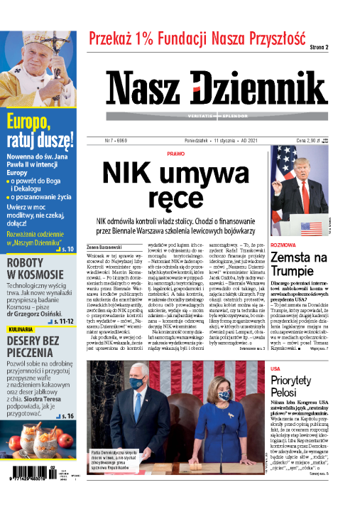 Nasz Dziennik z dnia 11.01.2021 wydanie PDF