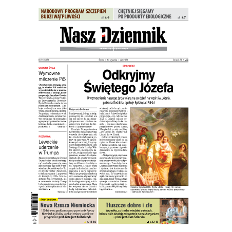 Nasz Dziennik z dnia 13.01.2021 wydanie PDF