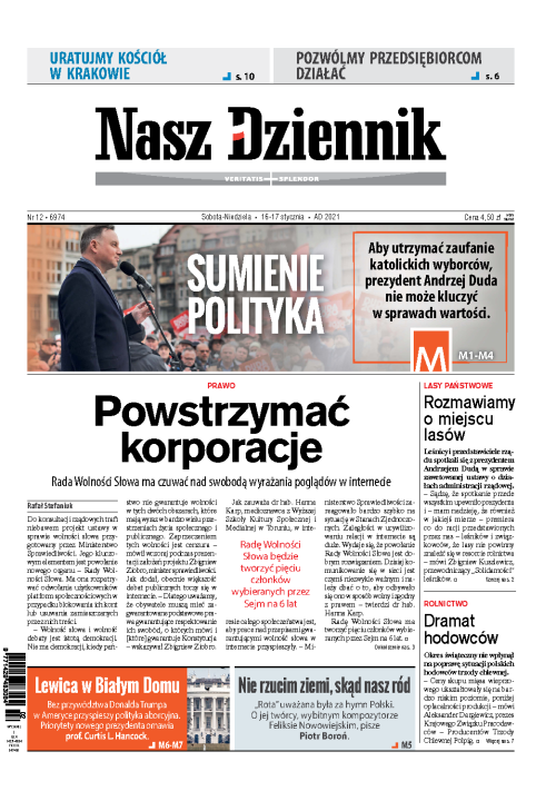 Nasz Dziennik z dnia 16.01.2021 wydanie PDF