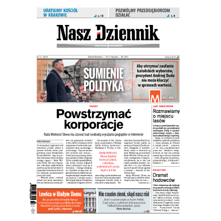 Nasz Dziennik z dnia 16.01.2021 wydanie PDF